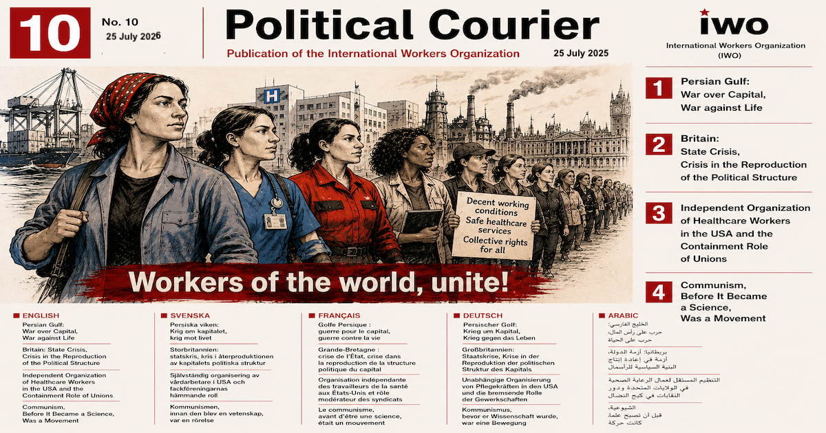 Political Courier No. 10 Crisis, War, Organising